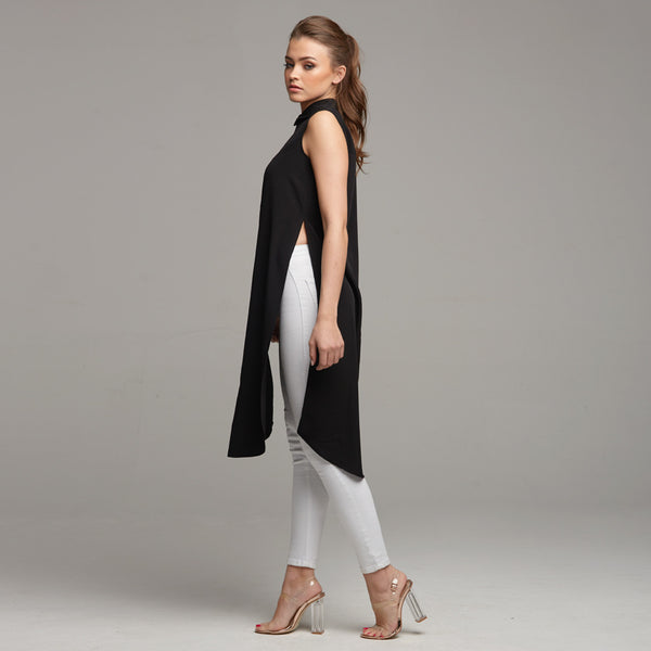 AMELIE SLEEVELESS LONGLINE TUNIC - CT021