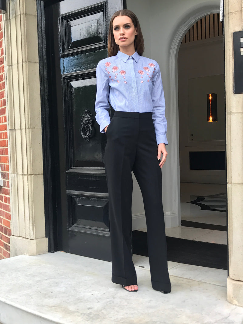 BELLA ROSE EMBROIDERY SHIRT - CT041