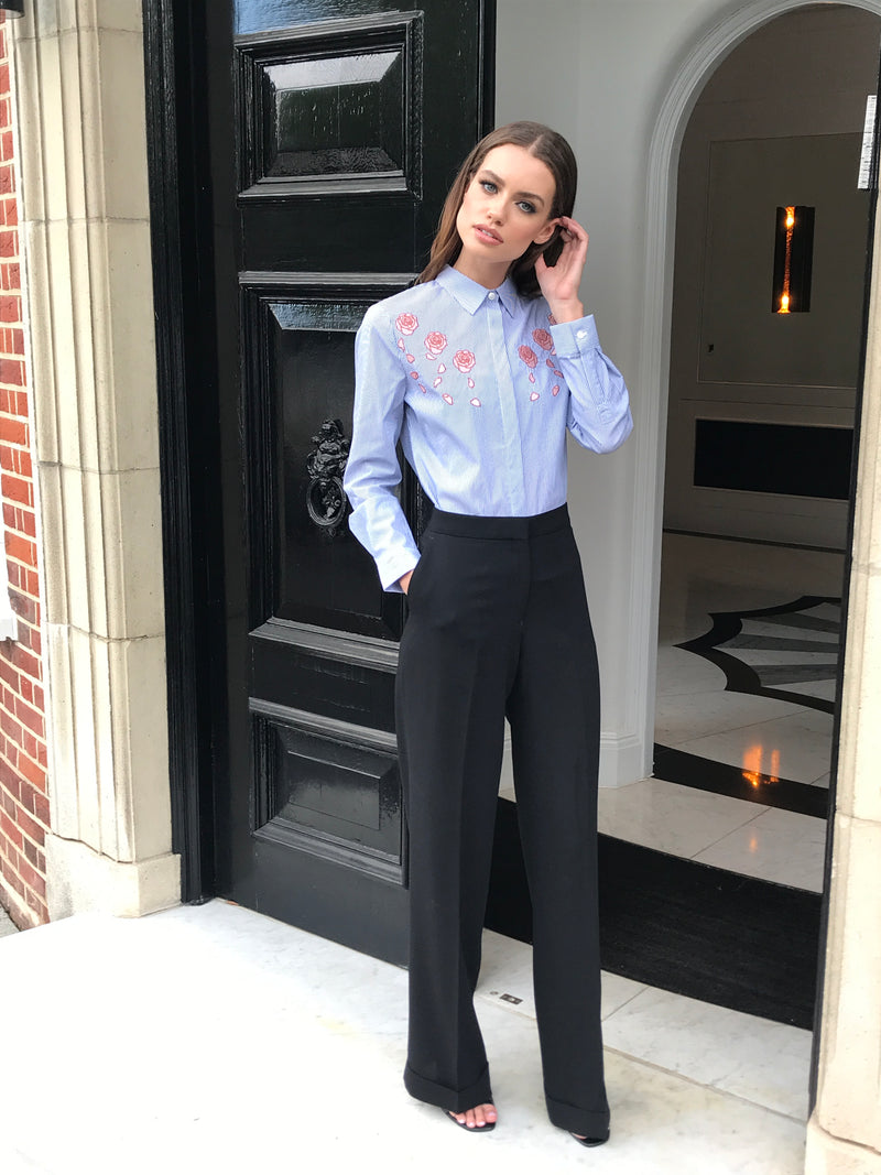 BELLA ROSE EMBROIDERY SHIRT - CT041